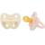 Lot de 2 tétines rondes milky white et powder pink 3-36 mois Multi-coloured 1 - vertbaudet enfant 
