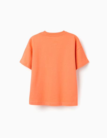 T-shirt en coton avec imprimé be surreal Orange sombre 2 - vertbaudet enfant 