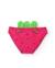 Bas de bikini fille en maille avec détail de petites feuilles Rose 2 - vertbaudet enfant 