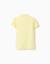 Polo en coton avec lignes en relief et col mao Jaune 2 - vertbaudet enfant 