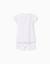 Pyjama en coton côtelé avec motif cœur Blanc 2 - vertbaudet enfant 