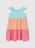 Robe en maille color block Vert 1 - vertbaudet enfant 