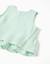 Blouse sans manches en coton et lin avec volants Vert clair 3 - vertbaudet enfant 