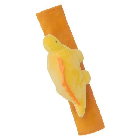 Protège ceinture enfant ultra doux avec peluche Dino - Orange 1 - vertbaudet enfant 