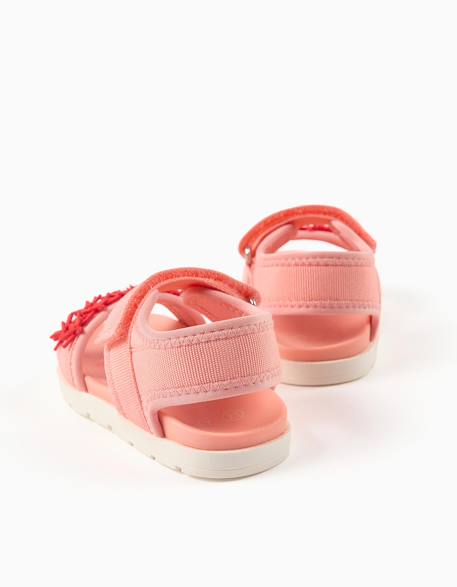 Sandales antidérapantes avec application d'étoiles de mer Corail clair 3 - vertbaudet enfant 