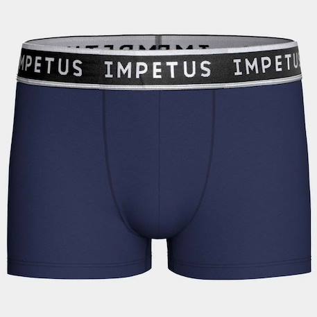 Lot de 2 boxers garçon coton confortable respirant Blanc / marine+Gris / marine+Rouge / gris 6 - vertbaudet enfant 