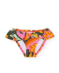 Bas de bikini fille en maille avec volant délicat  - vertbaudet enfant