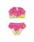 Bikini fille en maille avec volants Jaune 1 - vertbaudet enfant 