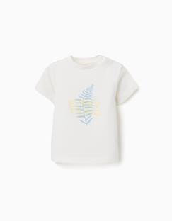 -T-shirt en coton avec imprimé nature
