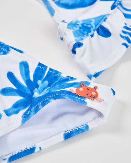 Bikini pour fille en maille avec bretelles réglables Blanc 4 - vertbaudet enfant 