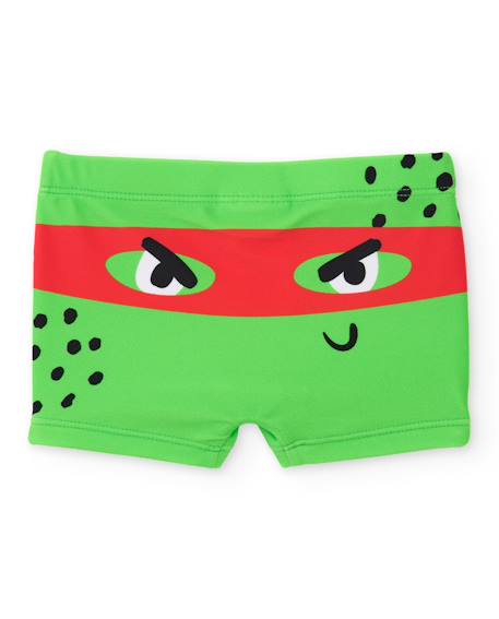 Maillot de bain garçon en maille avec imprimé bande dessinée Vert 2 - vertbaudet enfant 