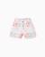 Short en coton avec motif mosaïque Blanc 1 - vertbaudet enfant 