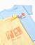 Lot de 2 t-shirts en coton avec imprimés d'été Bleu clair+Orange sombre 3 - vertbaudet enfant 