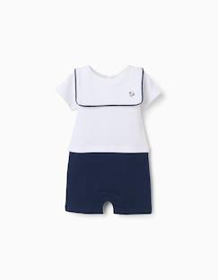 Combishort en coton piqué avec mickey  - vertbaudet enfant