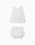 Blouse en coton à rayures + bloomer b&s Bleu clair 1 - vertbaudet enfant 