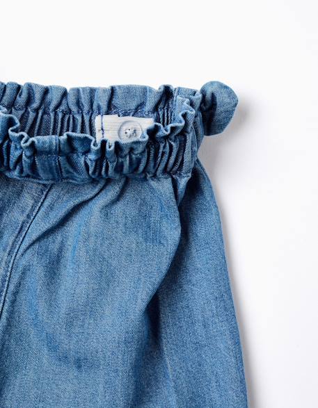 Short en jean avec poches avant Bleu 3 - vertbaudet enfant 