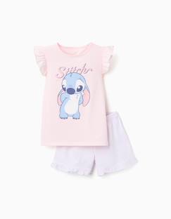 Pyjama à manches courtes en coton avec imprimé stitch  - vertbaudet enfant