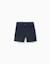 Short midi en sergé avec cinq poches Beige clair+Bleu foncé 5 - vertbaudet enfant 