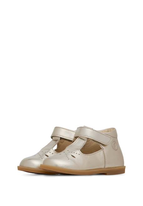 Ballerines en cuir vernis maluku Platine- 5 - vertbaudet enfant 