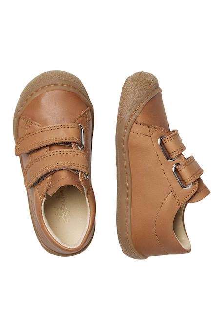 Chaussures en cuir cocoon low vl Cognac-+Marine- 4 - vertbaudet enfant 