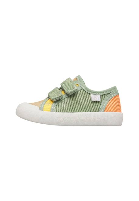 Baskets en tissu avec fermeture scratch summer vl. Beige-vert militaire-+Jaune-+Lilas-+Marine-+Sage-+Vert-+Vert clair 3 - vertbaudet enfant 