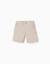 Short chino midi en popeline Beige clair+Bleu foncé 1 - vertbaudet enfant 