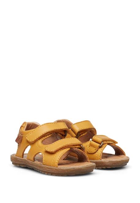 Sandales en cuir sky Beige-+Bleu clair-+Cognac-+Marine-+Orange-+Vert clair- 22 - vertbaudet enfant 