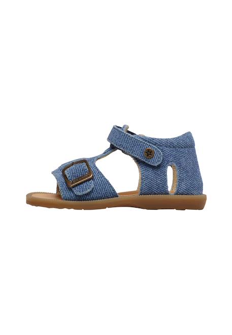 Sandales en suède quarzo Bleu-+Gris- 3 - vertbaudet enfant 