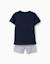 Pyjama en coton à manches courtes avec imprimé mario kart Bleu 2 - vertbaudet enfant 