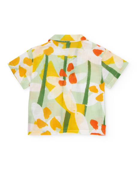 Chemise garçon à imprimé artistique Vert 3 - vertbaudet enfant 