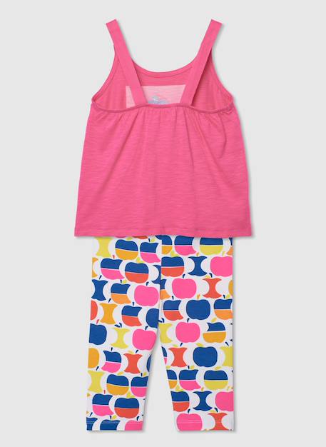Ensemble fille tricot pommes Rose 2 - vertbaudet enfant 