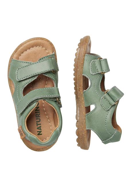 Sandales en cuir sky Beige-+Bleu clair-+Cognac-+Marine-+Orange-+Vert clair- 29 - vertbaudet enfant 