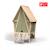Maisonnette tente bois fsc avec toboggan yuki 300 Naturel/vert 1 - vertbaudet enfant 