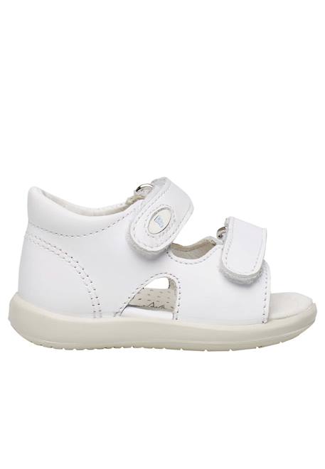 Sandales ouvertes à scratch new river Blanc-+Rose- 1 - vertbaudet enfant 