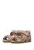 Sandales en cuir avec boucle et scratch bea Beige-+Bleu-+Gris-+Jaune-+Marine-+Marron-+Orange-+Rose-+Rouge- 5 - vertbaudet enfant 