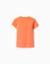 T-shirt en coton avec imprimé éléphant Orange sombre 2 - vertbaudet enfant 