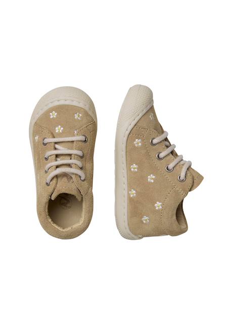 Chaussures en suède cocoon embr.daisies Beige- 4 - vertbaudet enfant 