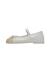Ballerines en cuir laminé croise' tip Argent- 3 - vertbaudet enfant 