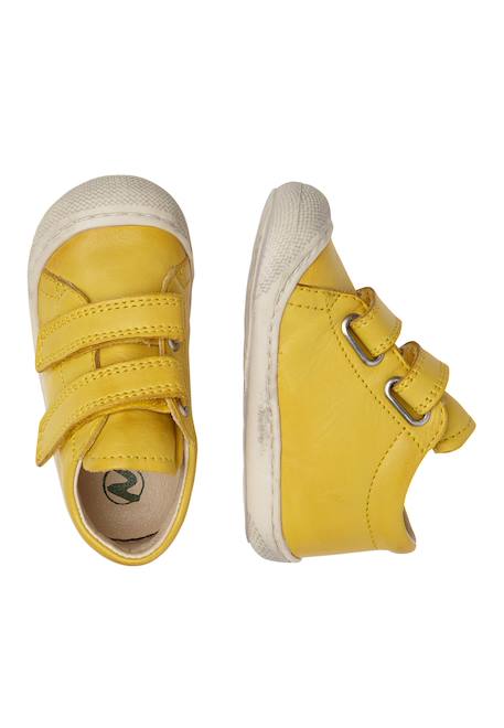 Chaussures en cuir cocoon vl Blanc-+Bleu foncé-+Bleu-bleu ciel-+Gris-+Gris tourterelle-+Gris-bleu-+Jaune-+Marron-+Vert foncé- 34 - vertbaudet enfant 