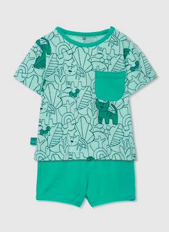 -Ensemble t-shirt et short bébé imprimé coton