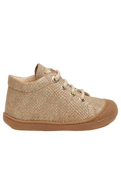 Chaussures-Chaussures bébé 17-26-Chaussures en suède pailleté cocoon