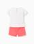 T-shirt et short en coton avec imprimé minnie Rose 2 - vertbaudet enfant 