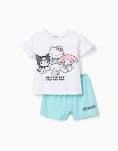 Pyjama à manches courtes en coton avec imprimé hello kitty  - vertbaudet enfant