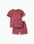 T-shirt et short en coton avec motif animalier Marrón 1 - vertbaudet enfant 