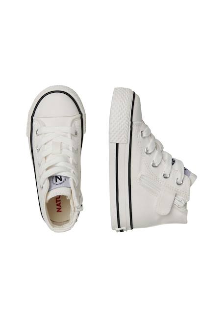Baskets à la cheville en tissu ylfas. Blanc-+Kaki-+Marine- 4 - vertbaudet enfant 