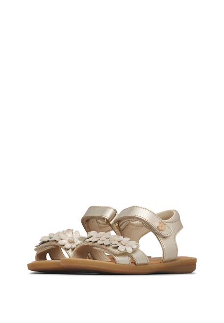Sandales en cuir nindy Platine- 5 - vertbaudet enfant 