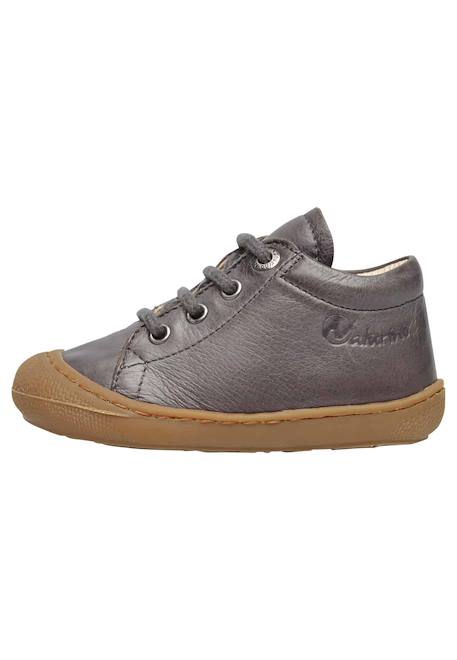 Chaussures premiers pas en cuir cocoon Bleu clair-+Bleu foncé-+Gris-+Jaune-+Sage- 14 - vertbaudet enfant 