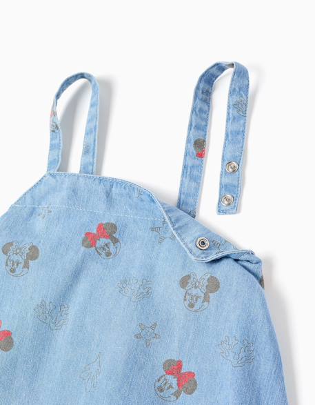 Robe en jean sans manches avec motif minnie Bleu 3 - vertbaudet enfant 