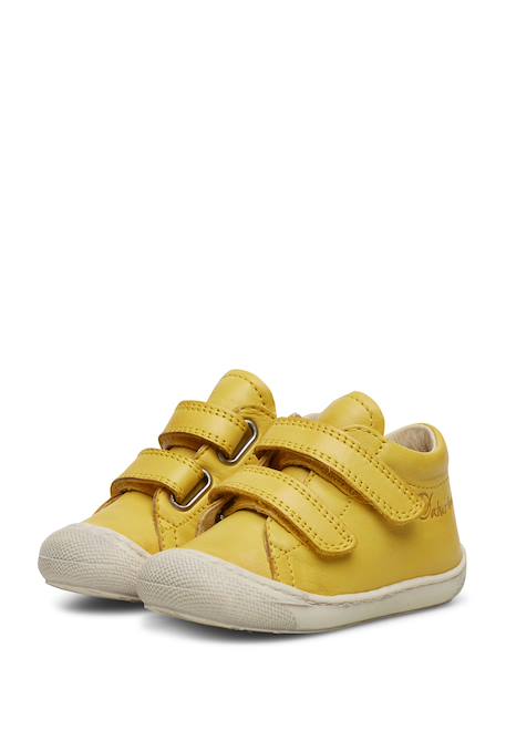 Chaussures en cuir cocoon vl Blanc-+Bleu foncé-+Bleu-bleu ciel-+Gris-+Gris tourterelle-+Gris-bleu-+Jaune-+Marron-+Vert foncé- 35 - vertbaudet enfant 