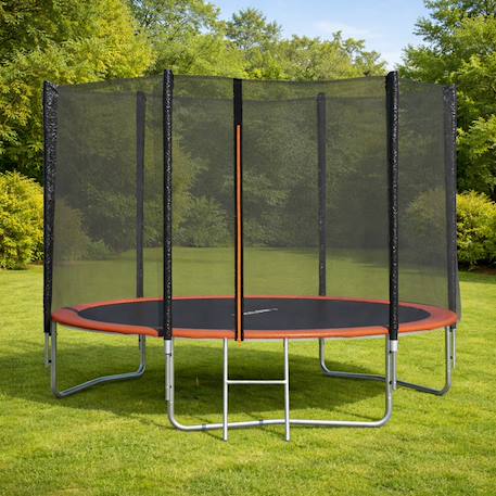Trampoline ø 3,05 m avec filet de sécurité et échelle pour enfants Noir 5 - vertbaudet enfant 